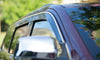 AVS 07-11 Toyota Camry Ventvisor Low Profile Deflectors 4pc - Smoke w/Chrome Trim
