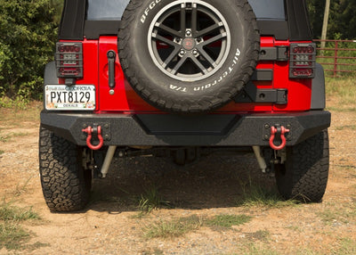 Rugged Ridge Spartan Rear Bumper Full Width 07-18 Jeep Wrangler JK