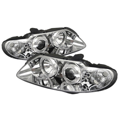 Spyder Pontiac GTO 04-06 Projector Headlights LED Halo LED Chrome High H1 Low H1 PRO-YD-PGTO04-HL-C