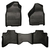 Husky Liners 09-12 Dodge Ram 1500 Quad Cab WeatherBeater Black Front & Second Seat Floor Liner