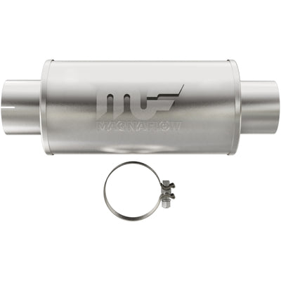 MagnaFlow Muffler Mag DSL SS 7x7x14 4in Inlet 4in Outlet