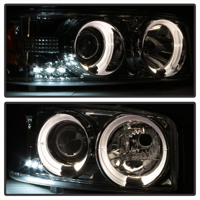 Spyder GMC Sierra 1500/2500/3500 99-06 Projector Headlights LED Halo LED Chrome PRO-YD-CDE00-HL-C