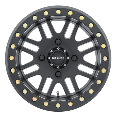 Method MR406 UTV Beadlock 15x10 5+5/0mm Offset 4x136 106mm CB Matte Black w/BH-H24100 Wheel