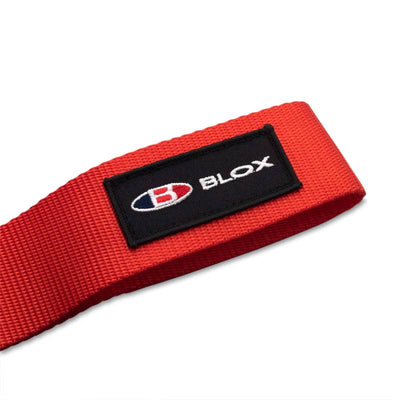 BLOX Racing Universal Tow Strap With BLOX Logo - Red