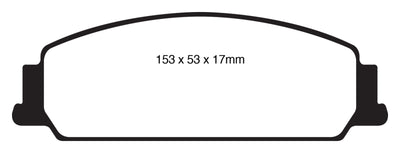 EBC 08-10 Pontiac G8 3.6 Redstuff Front Brake Pads