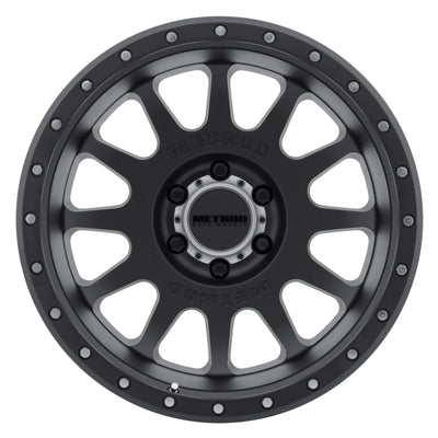 Method MR605 NV 20x10 -24mm Offset 6x5.5 106.25mm CB Matte Black Wheel