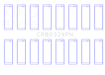 King Chyrsler Dodge Hemi 5.7L / 6.1L V8 (Size STDX) Performance Rod Bearing Set