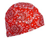 FLYDANNA; 100% COTTON, RED PAISLEY