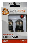 Putco LumaCore 1156 Red - Pair (x3 Strobe w/ Bright Stop)