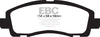 EBC 05-14 Honda Ridgeline 3.5 Greenstuff Front Brake Pads