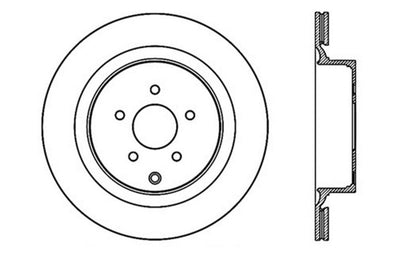 StopTech 09 Infiniti FX50 SportStop Slotted & Drilled Rear Right Rotor