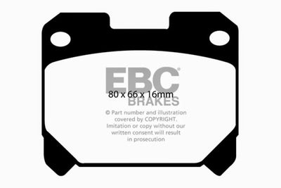 EBC 93-98 Toyota Supra 3.0 Twin Turbo Ultimax2 Rear Brake Pads