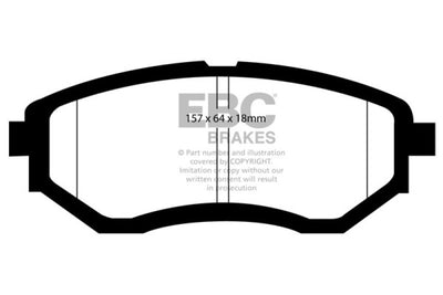 EBC15-21 Subaru WRX 2.5 Bluestuff Front Brake Pads