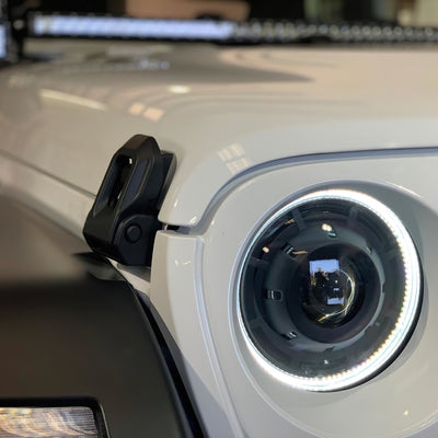 Oracle Jeep JL/Gladiator JT Oculus Switchback Bi-LED Projector Headlights - Amber/White Switchback