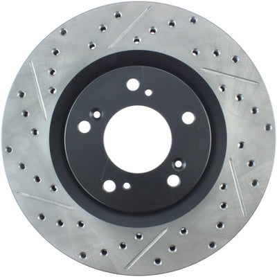 StopTech 00-09 S2000 Slotted & Drilled Right Front Rotor