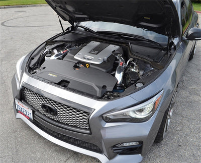 Injen 14 Infiniti Q50 3.7L V6 Black Dual Short Ram Intake w/ MR Techn and Heat Shields