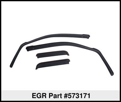 EGR 04+ Ford F/S Pickup Extended Cab In-Channel Window Visors - Set of 4 (573171)