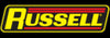 Russell Performance -8 AN Black/Silver Straight Full Flow Hose End