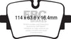 EBC 14+ Jaguar F-Type (Cast Iron Rotors Only) 5.0 Supercharged (490) Yellowstuff Rear Brake Pads