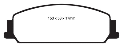 EBC 08-10 Pontiac G8 3.6 Redstuff Front Brake Pads