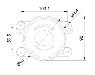 Oracle Jeep Wrangler JK/JL/JT High Performance W LED Fog Lights