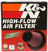 K&N Filter Universal Rubber Filter 5 inch Flange 6 1/2 inch Base 4 3/8 inch Top 7 inch Height