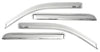 AVS 06-08 Lincoln Mark LT Ventvisor Outside Mount Front & Rear Window Deflectors 4pc - Chrome