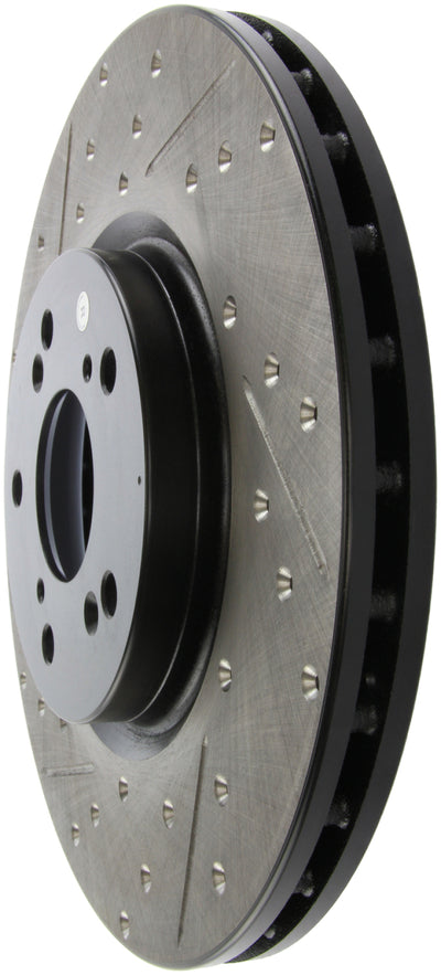 StopTech 04-08 Acura TL (Brembo Caliber) SportStop Slotted &amp; Drilled Right Front Rotor