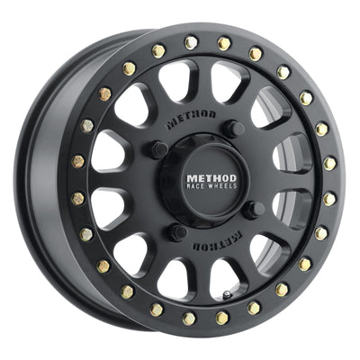 Method MR401 UTV Beadlock 15x6 5+1/+53mm Offset 4x136 106mm CB Matte Black w/BH-H24100 Wheel