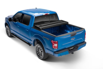 Lund 99-17 Ford F-250 Super Duty Styleside (8ft. Bed) Hard Fold Tonneau Cover - Black