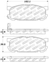 StopTech Performance 01-05 Miata w/ Sport Suspension Rear Brake Pads D891