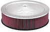 K&N 14in Red Custom Air Cleaner Assembly - 5.125in ID x 14in OD x 3.75in H x 1.25in Drop Base