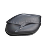 DOWCO Revolution Series Hard Mount Studded 20.5"x11.5"x6" #  SB1807 Lge Saddlebag Set-Leather (Black Chrome)