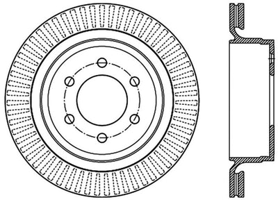 StopTech 12-19 Ford F-150 (w/Manual Parking Brake) Slotted Sport Brake Rotor