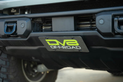 DV8 Offroad 2021 Ford Bronco | Capable Bumper Slanted Front License Plate Mount