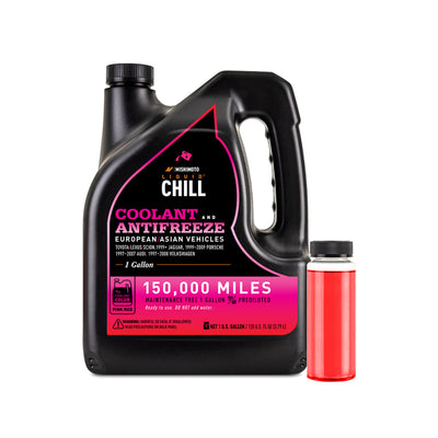 Liquid Chill EG Coolant, European/Asian Vehicles, Pink/Red