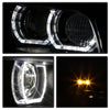 Spyder 08-10 BMW F92 3 Series Projector Headlights - LED DRL - Black (PRO-YD-BMWE9208-DRL-BK)