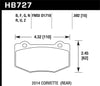 Hawk 2014 Chevrolet Corvette HPS 5.0 Rear Brake Pads