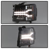 Spyder Chevy Silverado 1500 07-13 V2 Projector Headlights - LED DRL - Black PRO-YD-CS07V2-DRL-BK