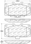 StopTech Performance 06-07 Subaru Impreza WRX/WRX STi Front Brake Pads