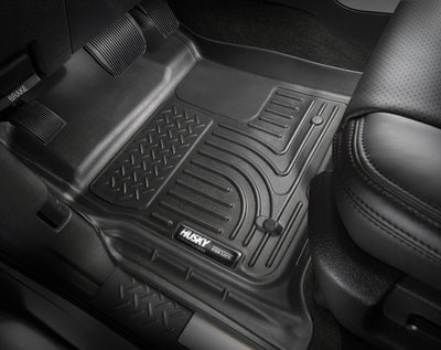 Husky Liners 11-12 Jeep Wrangler Unlimited (4 Door) WeatherBeater 2nd Row Black Floor Liners