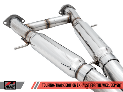 AWE Tuning 2020 Jeep Grand Cherokee SRT Track Edition Exhaust - Diamond Black Tips