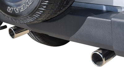 Corsa/dB Jeep 07-11 Wrangler 3.8L/12-14 Wrangler 3.6L Polished Sport Axle-Back Exhaust