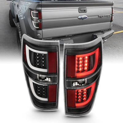 ANZO 2009-2013 Ford F-150 LED Taillights Black