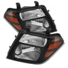 Xtune Nissan Pathfinder 08-11 Amber Crystal Headlights Black HD-JH-NP08-AM-BK