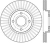 StopTech 2014 Ford Fiesta Left Front Disc Slotted Brake Rotor