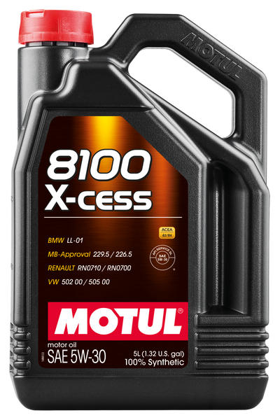 Motul Synthetic Engine Oil 8100 5W30 X-CESS 5L