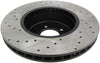 StopTech 08-09 BMW 535 Series / 04-09 545i/550i/645Ci/650i Slotted & Drilled Left Front Rotor