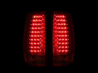 ANZO 2007-2014 Chevrolet Suburban LED Taillights Red/Clear G4