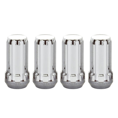 McGard SplineDrive Lug Nut (Cone Seat) M14X1.5 / 1.935in. Length (4-Pack) - Chrome (Req. Tool)